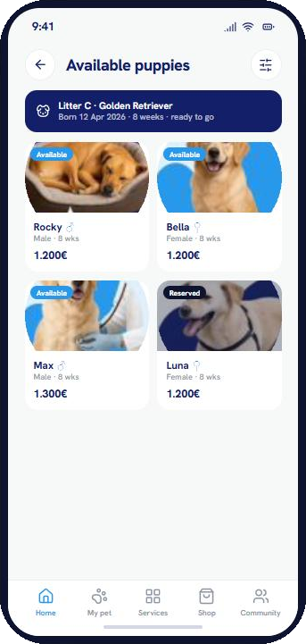 PEQuu available pets